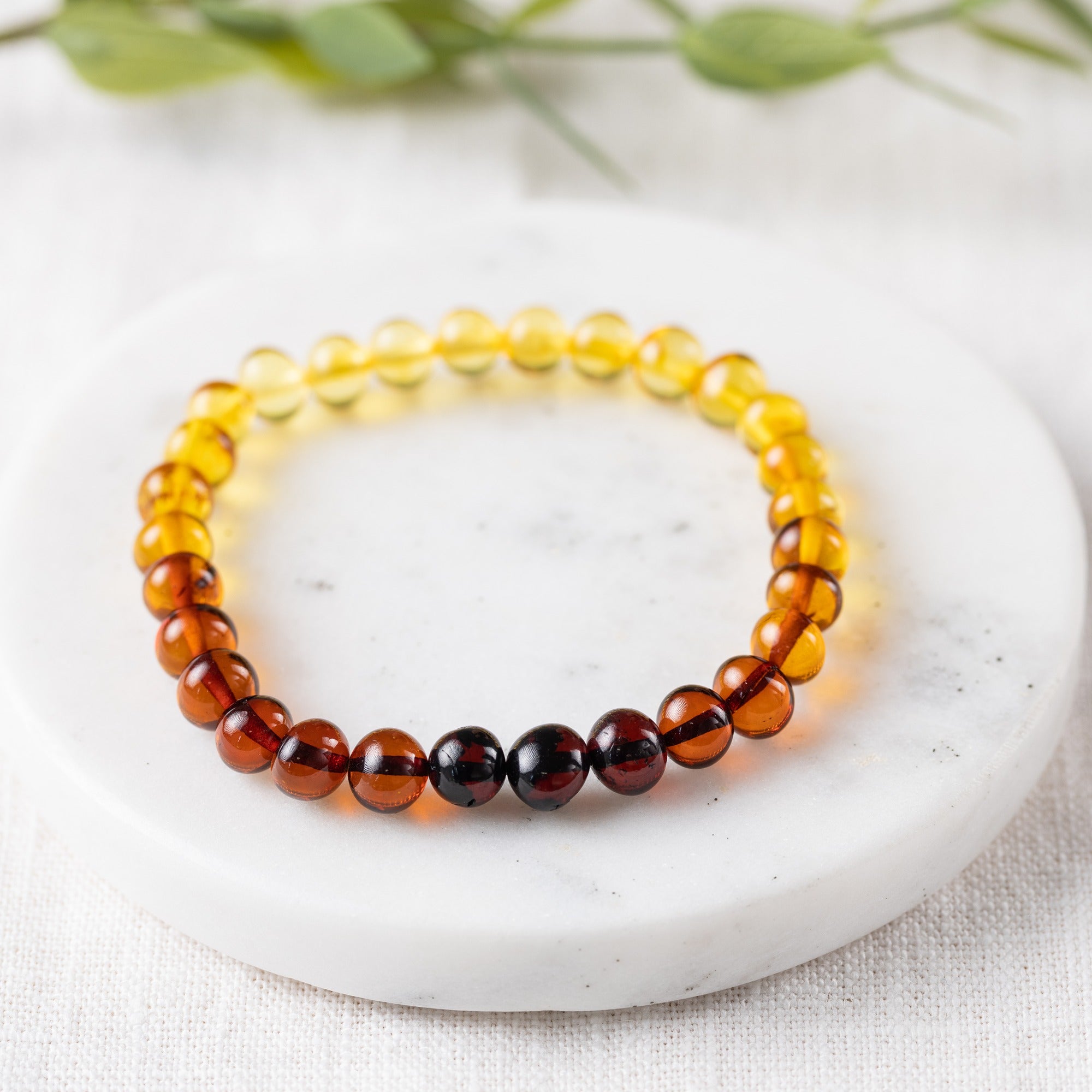 Buy Natural Baltic Amber Bracelet for Adults - Hand made From Polished  /Certified Baltic Amber Beads(Multi) Online at desertcartINDIA